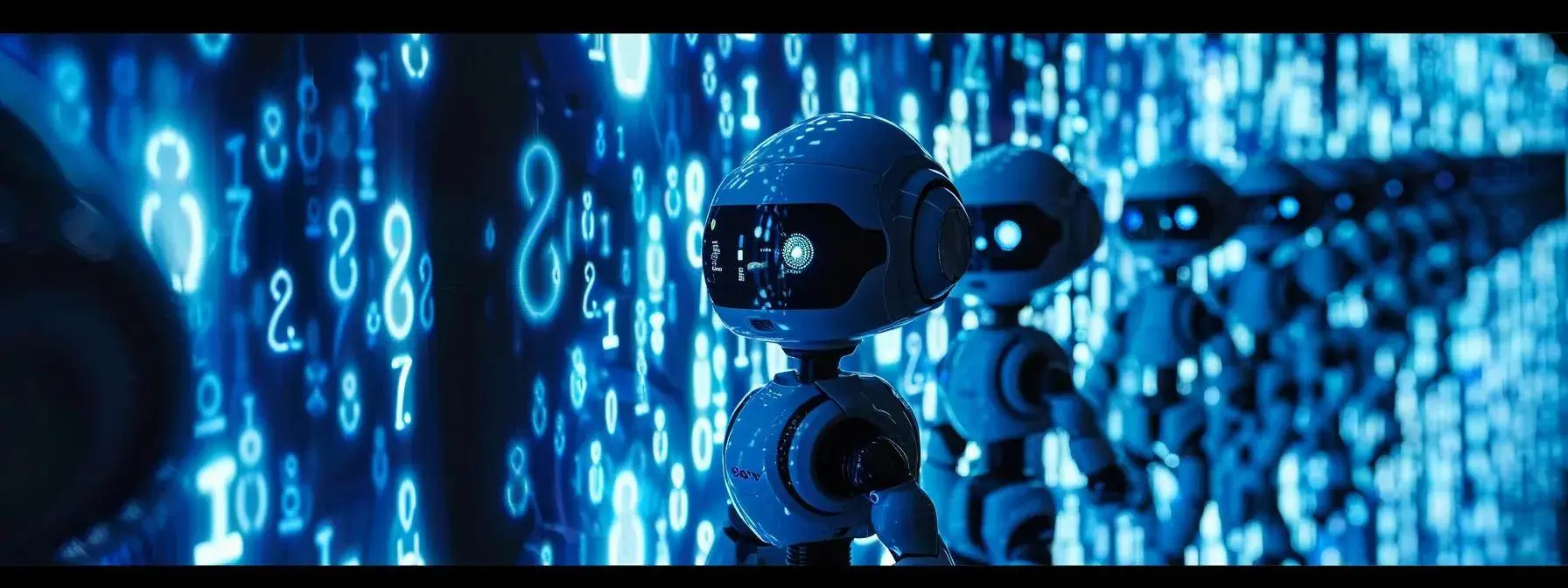 a visually striking close-up of a digital screen displaying a vibrant and detailed robots.txt file, illuminated by a soft blue light, symbolizing the intricate relationship between website management and search engine optimization.