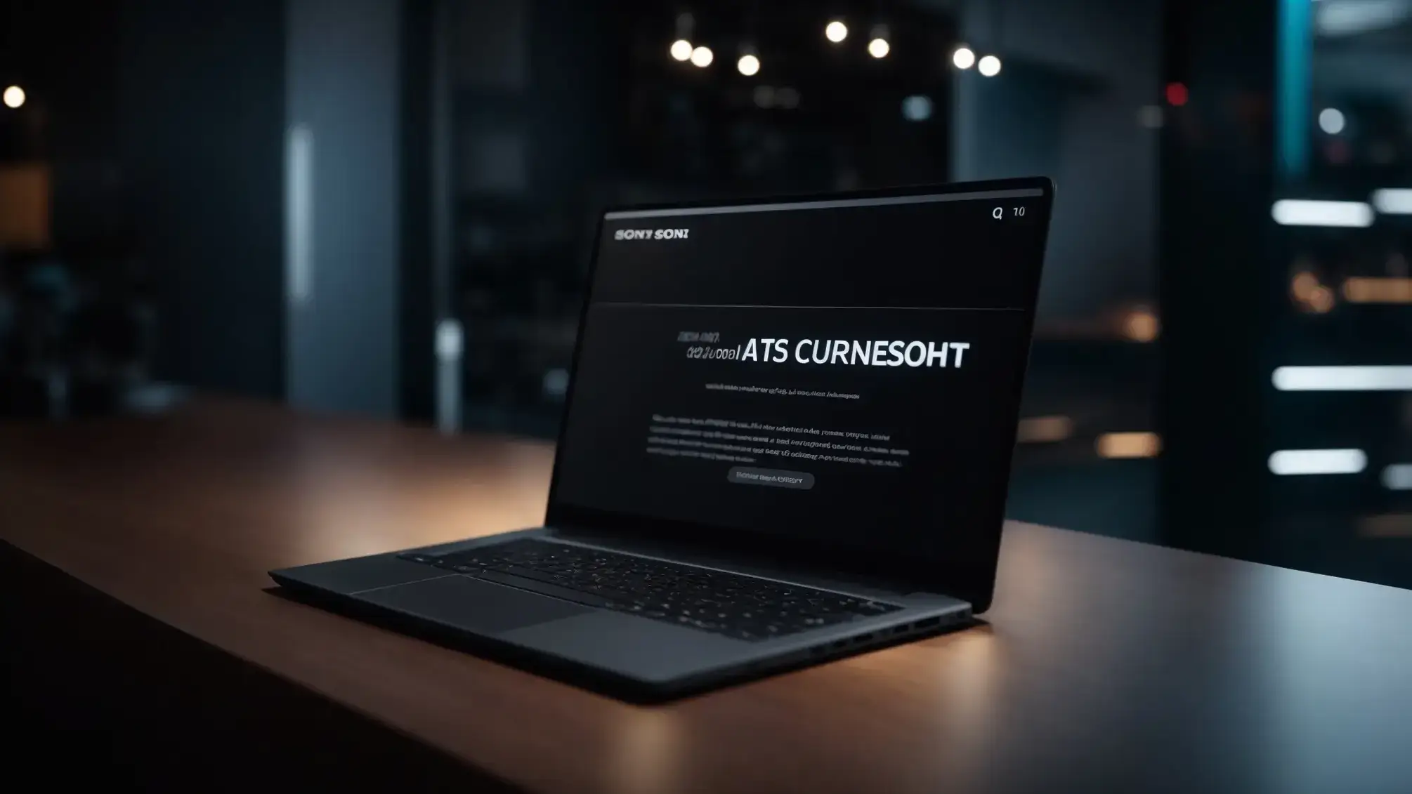 a sleek, modern website interface is displayed on a glowing laptop screen, showcasing a well-organized seo-friendly url structure that emphasizes clarity and user navigation against a soft-focus, professional workspace backdrop.
