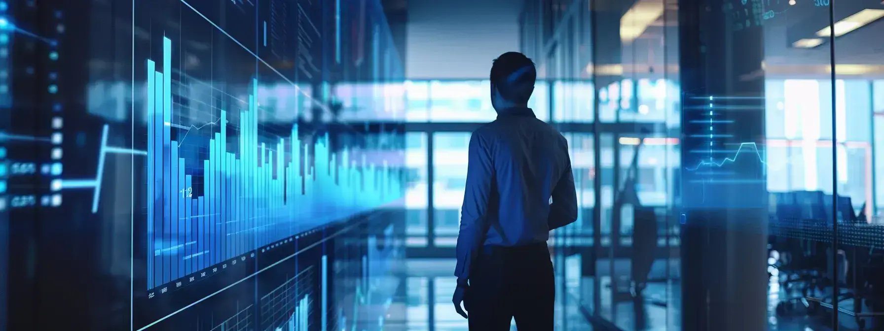 a sleek, modern office environment features a realtor analyzing data on a digital dashboard, surrounded by eye-catching visuals that showcase effective retargeting strategies, emphasizing engagement and marketing insights in a professional setting.