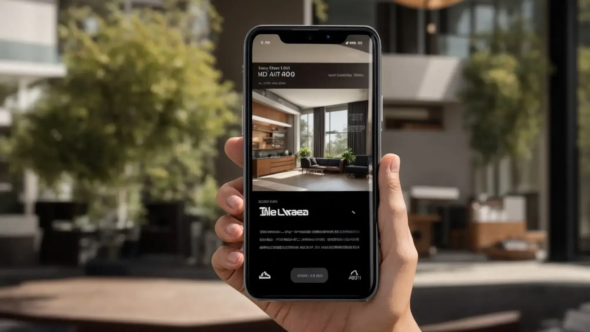 a sleek, modern realtor landing page glows on a smartphone screen, showcasing vibrant call-to-action buttons set against a clean, user-friendly design that emphasizes urgency and mobile responsiveness.