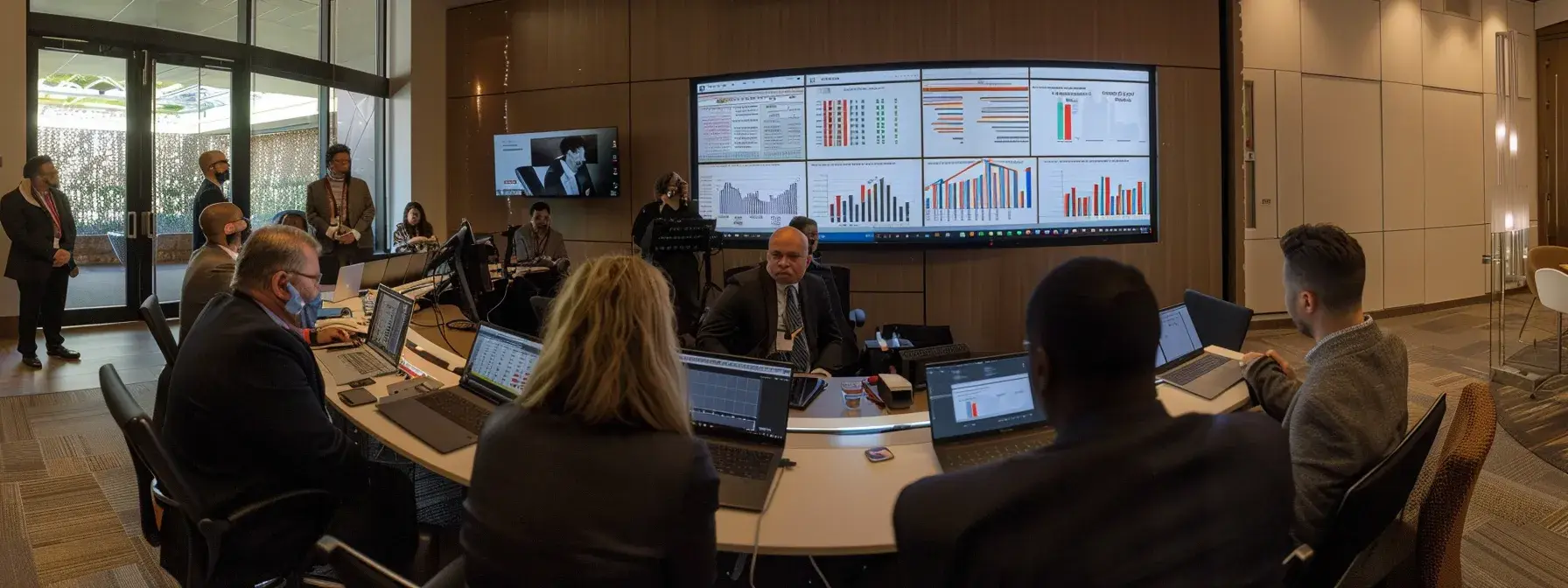 a diverse group of professionals engaged in a brainstorming session, surrounded by charts, graphs, and laptops, discussing traditional and alternative financing options for real estate investments. a diverse group of professionals engaged in a brainstorming session, surrounded by charts, graphs, and laptops, discussing traditional and alternative financing options for real estate investments.