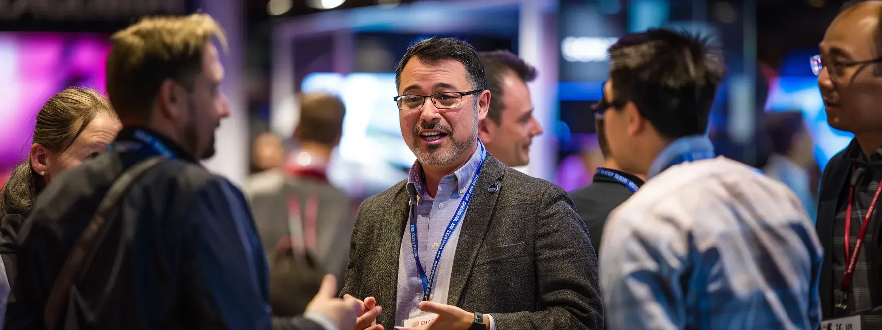 a group of professionals engaging in a networking event, sharing ideas and connections in a vibrant and dynamic atmosphere. a group of professionals engaging in a networking event, sharing ideas and connections in a vibrant and dynamic atmosphere.