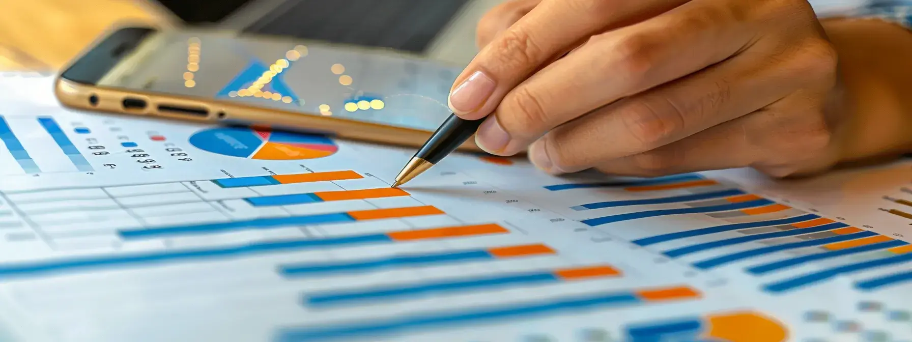 a person analyzing a chart with varying content lengths, surrounded by data analytics tools and graphs, in a modern office setting. a person analyzing a chart with varying content lengths, surrounded by data analytics tools and graphs, in a modern office setting.