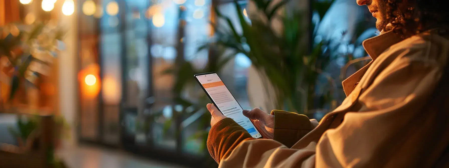 a person reading a short, concise article on a smartphone with pricing information displayed clearly on the screen. a person reading a short, concise article on a smartphone with pricing information displayed clearly on the screen.