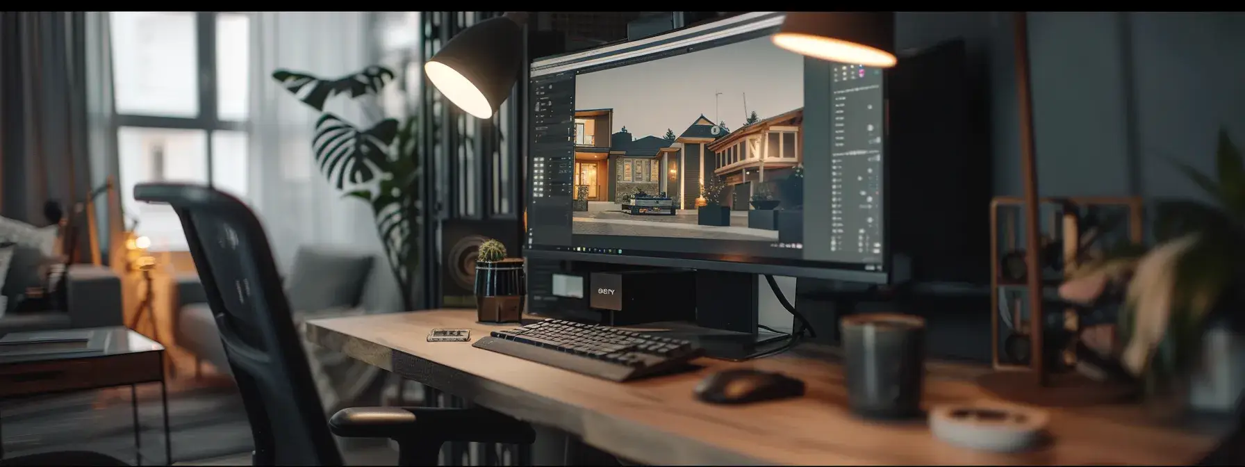 a computer screen displaying a real estate listing with a well-crafted title tag and meta description, alongside optimized images and media files for fast loading times. a computer screen displaying a real estate listing with a well-crafted title tag and meta description, alongside optimized images and media files for fast loading times.