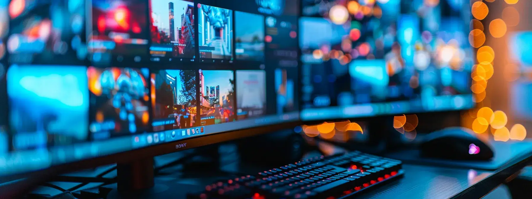 a computer screen displaying a visually captivating website with perfectly optimized images, showcasing its seo benefits. a computer screen displaying a visually captivating website with perfectly optimized images, showcasing its seo benefits.