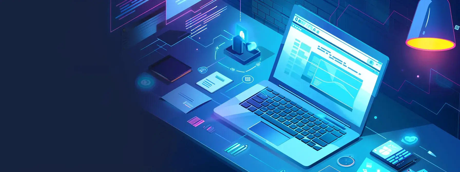 a laptop displaying a property website's technical seo audit, surrounded by tools and resources, showcasing the process step-by-step. a laptop displaying a property website's technical seo audit, surrounded by tools and resources, showcasing the process step-by-step.