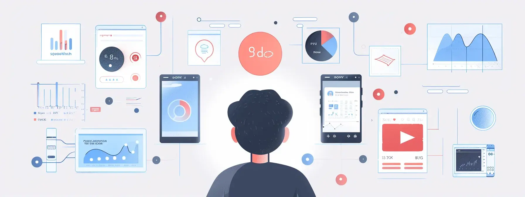 a person looking at a smartphone screen displaying mobile seo analytics and rankings, surrounded by various tools for monitoring site health and user feedback. a person looking at a smartphone screen displaying mobile seo analytics and rankings, surrounded by various tools for monitoring site health and user feedback.