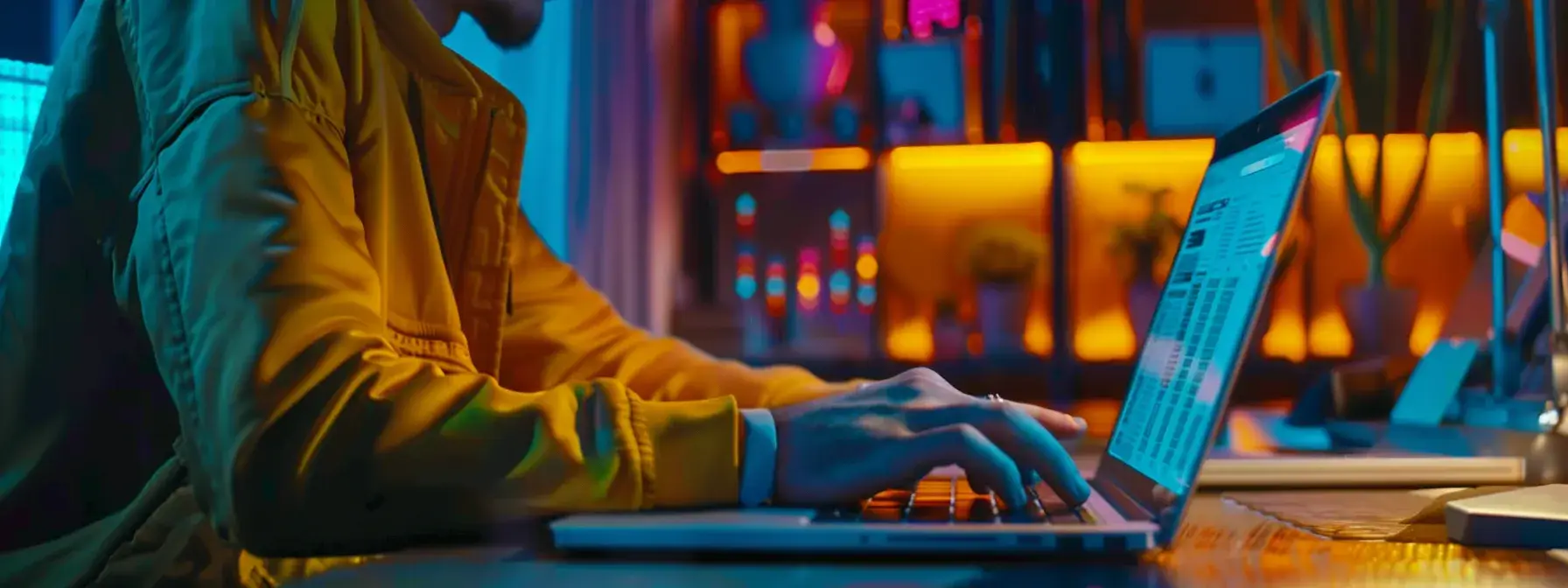 a person typing on a laptop, surrounded by colorful graphs and charts showing keyword difficulty levels for real estate investing seo. a person typing on a laptop, surrounded by colorful graphs and charts showing keyword difficulty levels for real estate investing seo.