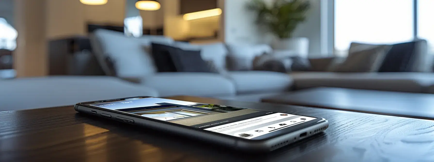 a sleek, modern real estate website displayed on a smartphone screen, showcasing responsive design and user-friendly navigation. a sleek, modern real estate website displayed on a smartphone screen, showcasing responsive design and user-friendly navigation.