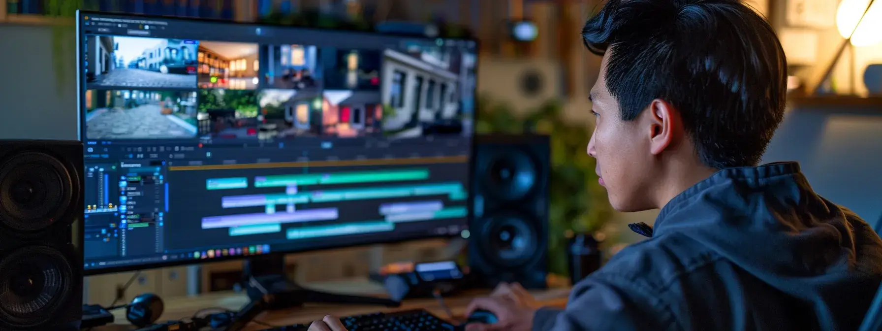 a web developer fixing duplicate content in property listings on a computer screen. a web developer fixing duplicate content in property listings on a computer screen.