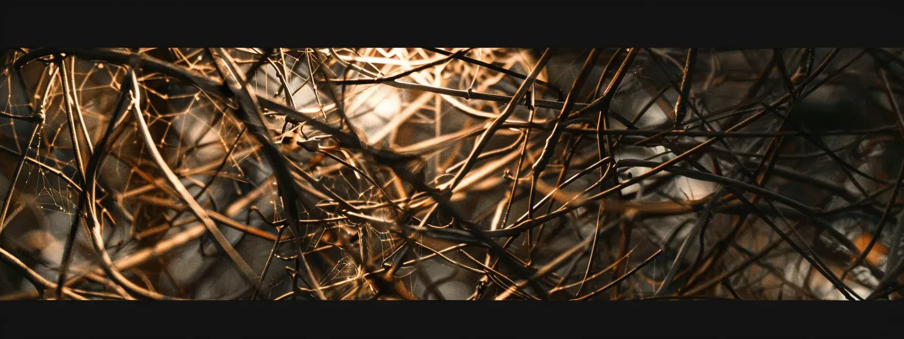 a web of tangled keywords overlapping and competing against each other, symbolizing keyword cannibalization on a digital marketing site. a web of tangled keywords overlapping and competing against each other, symbolizing keyword cannibalization on a digital marketing site.