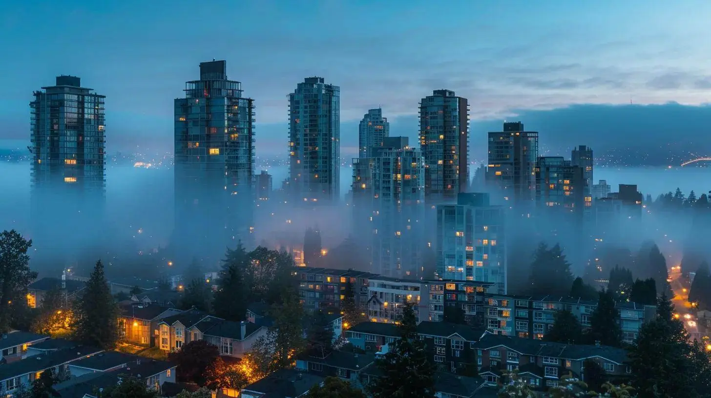 a dramatic skyline view with a looming, mist-covered cityscape under a dusk sky highlights the intricate balance of property valuation, symbolizing the critical decisions investors face between overvaluation and undervaluation. a dramatic skyline view with a looming, mist-covered cityscape under a dusk sky highlights the intricate balance of property valuation, symbolizing the critical decisions investors face between overvaluation and undervaluation.