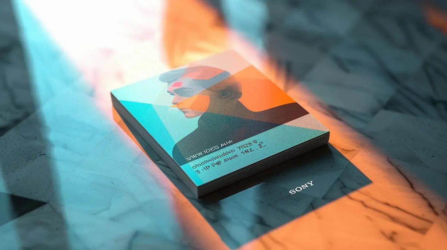 a sleek, modern business card elegantly displays a bold tagline and vivid geometric elements, surrounded by subtle accolades and client testimonials, evoking professionalism and credibility against a softly lit, neutral backdrop. a sleek, modern business card elegantly displays a bold tagline and vivid geometric elements, surrounded by subtle accolades and client testimonials, evoking professionalism and credibility against a softly lit, neutral backdrop.