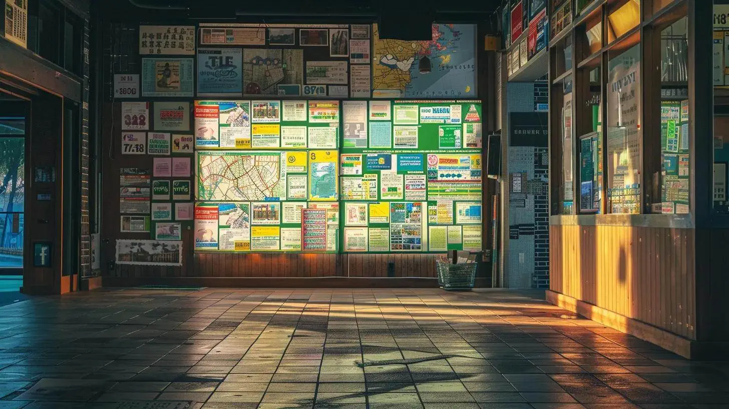 a visually striking scene of a bustling real estate office illuminated by warm, inviting light, showcasing a vibrant display of local directory listings pinned prominently on a wall filled with colorful maps and community highlights. a visually striking scene of a bustling real estate office illuminated by warm, inviting light, showcasing a vibrant display of local directory listings pinned prominently on a wall filled with colorful maps and community highlights.