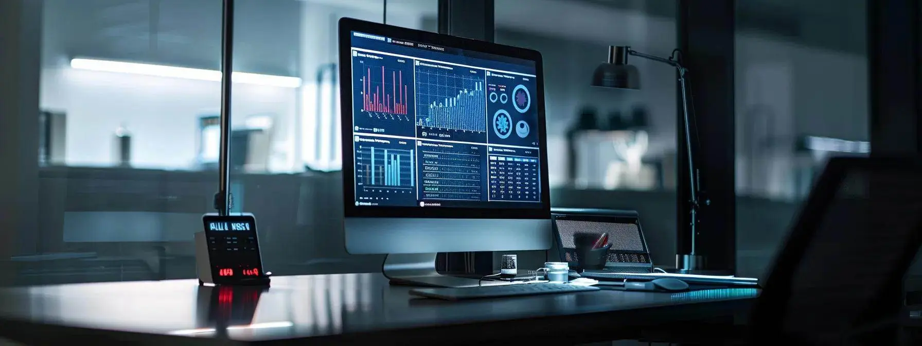 a modern workspace featuring a sleek computer monitor displaying a visually engaging infographic on fixing 404 errors, illuminated by soft natural light streaming through a nearby window, creating an inviting atmosphere for digital problem-solving.