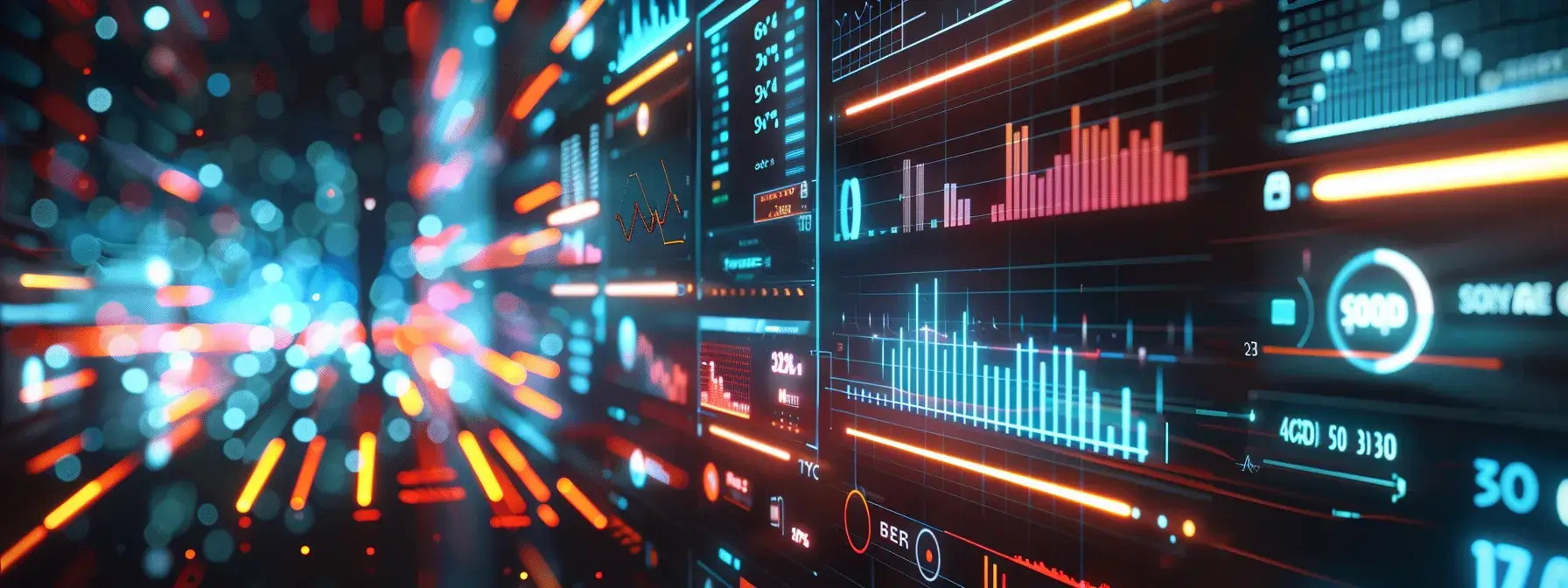 a sleek, modern website interface glows on a high-resolution screen surrounded by vibrant graphs and upward trends, symbolizing the dynamic benefits of optimized site speed and enhanced digital performance.