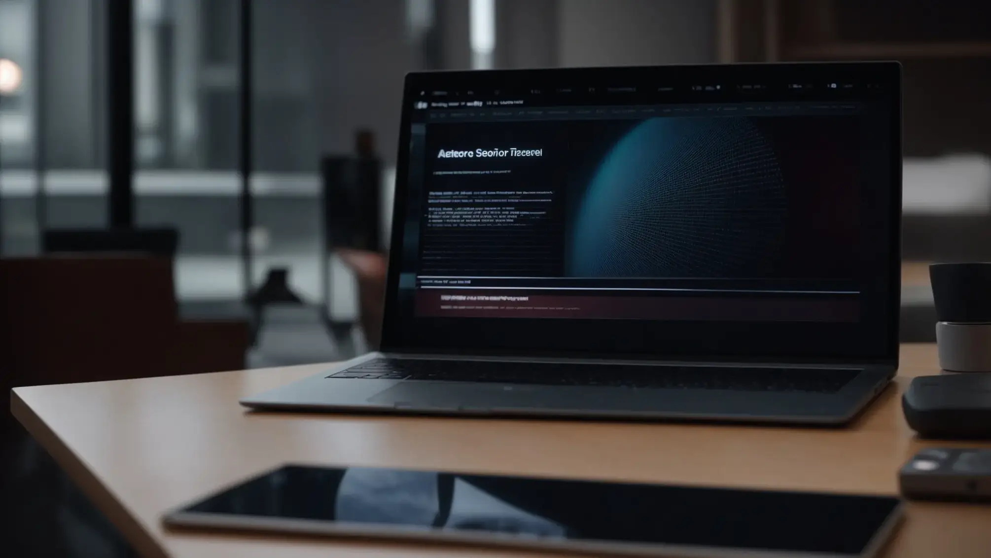 a digitally rendered close-up of a sleek, modern computer screen displaying a well-organized, visually appealing seo-friendly url structure, illuminated by soft, ambient lighting that highlights the clarity and efficiency of the design.