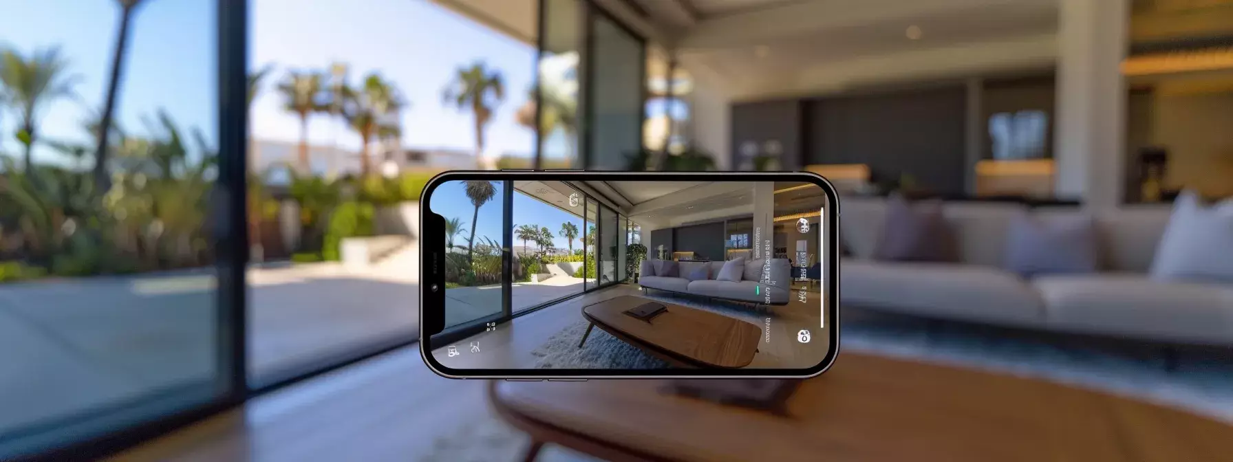 a sleek, modern real estate listing displayed on a smartphone screen, showcasing vividly crafted property details against a clean, minimalistic background, symbolizing the art of optimizing descriptions to captivate potential buyers.